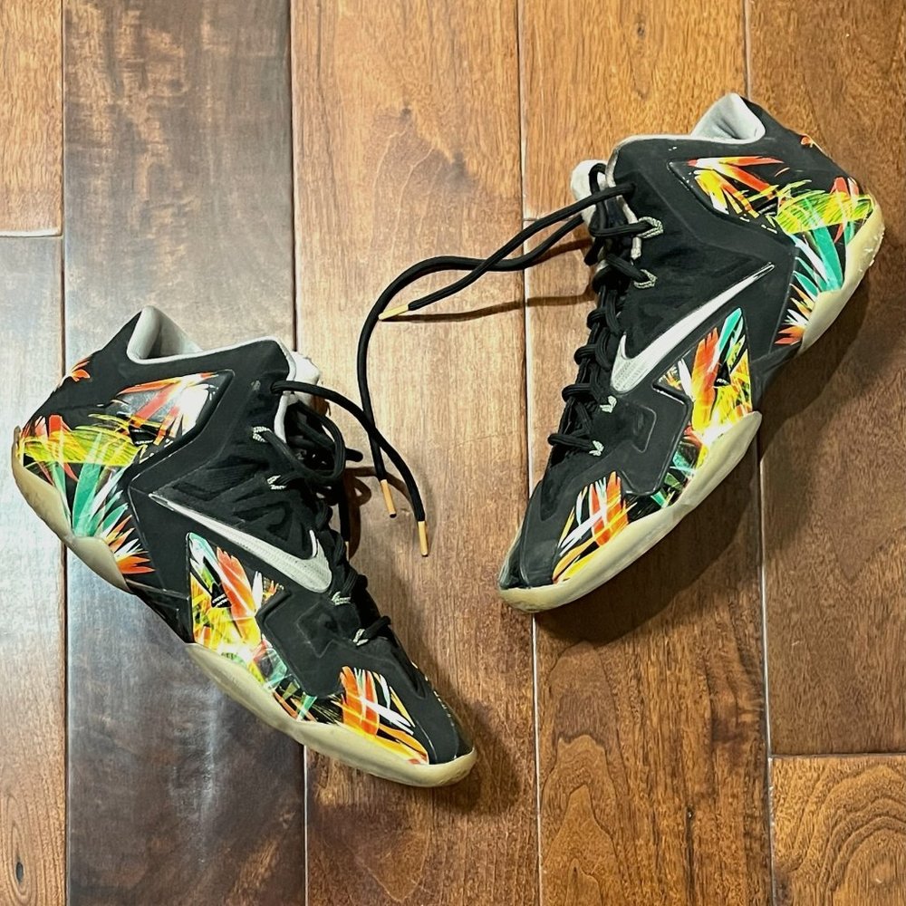 REDUCED PRICE - Vintage Nike LeBron 11 Everglades Black Size 9 616175-006 Rare